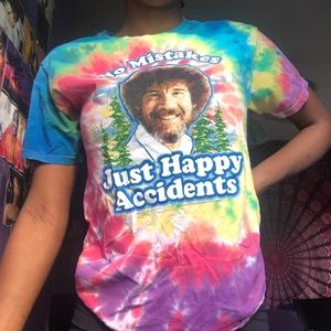 “bob ross” graphic tee